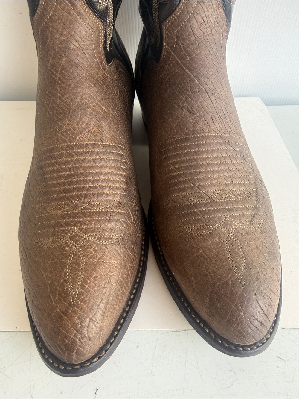 VINTAGE 1989 EL DORADO EXOTIC BOOTS SIZE 12 D TEXAS USA - Picture 3 of 16